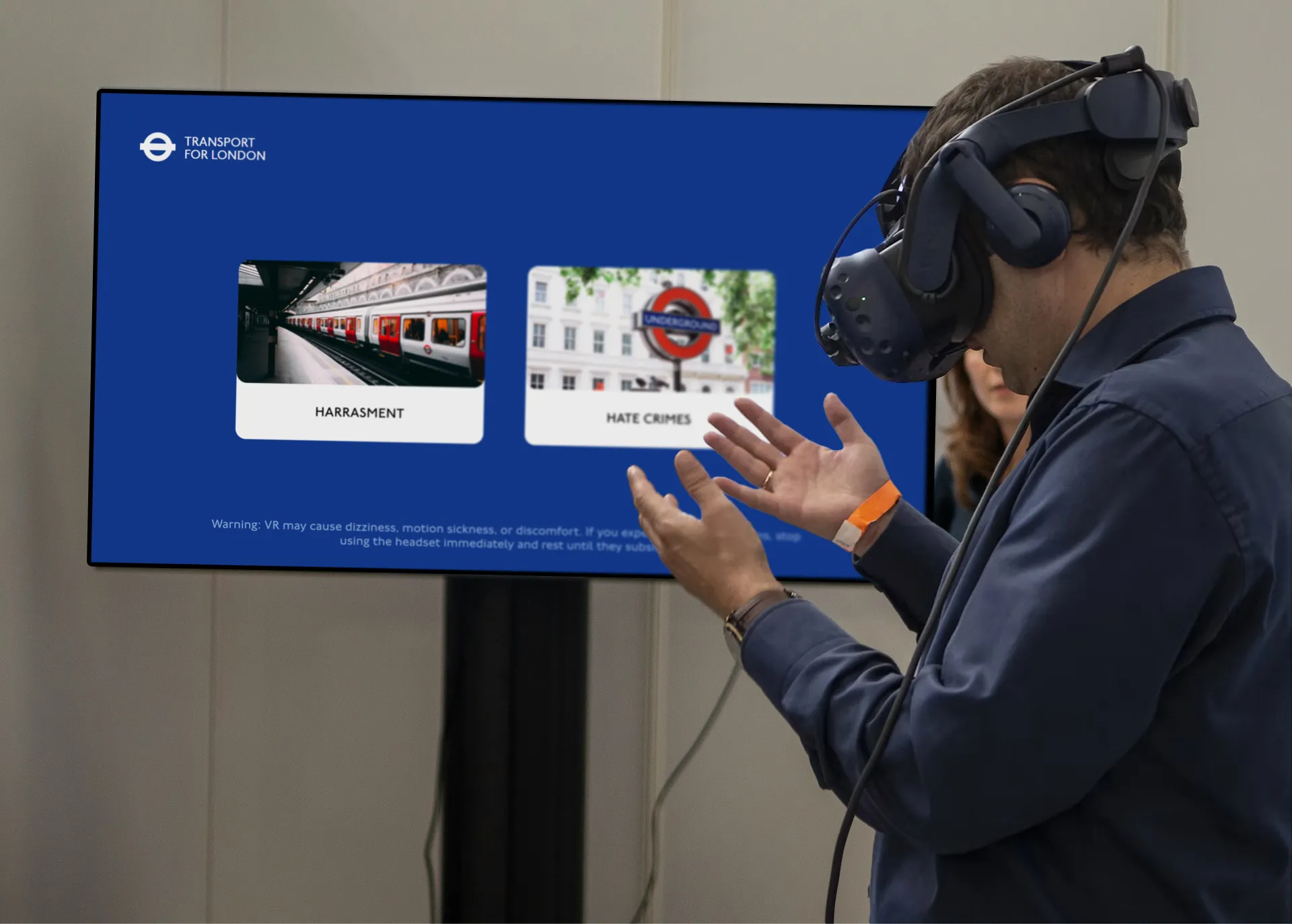A virtual reality training experience built by Storm Digital